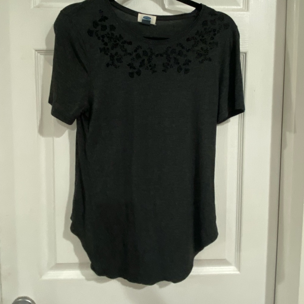 Grey detailed blouse